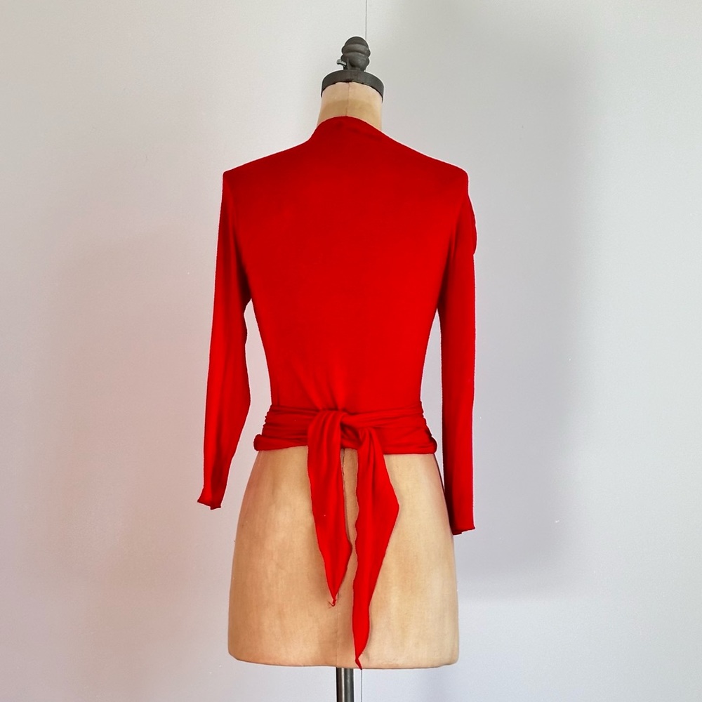 Sandro Ferrone Red Wrap top - Size One size